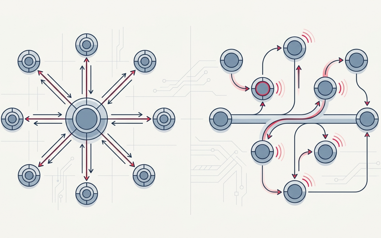 "Event-Driven vs Request-Response Architecture: A Technical Analysis for Syrian Logistics Platforms"