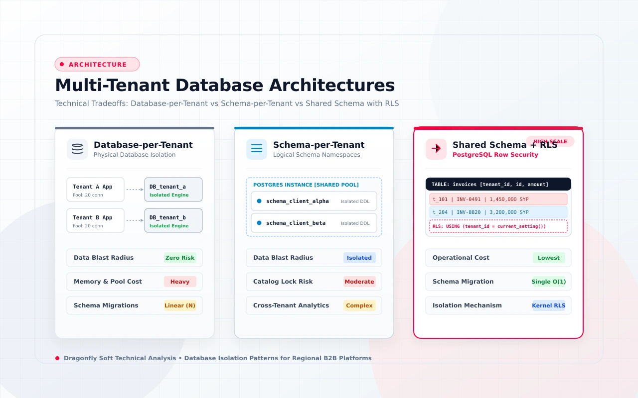 Multi-Tenant Database Architectures for B2B SaaS: A Technical Analysis